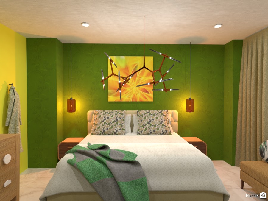 Bright green and yellow contrast walls 4624322 by Born to be Wild image