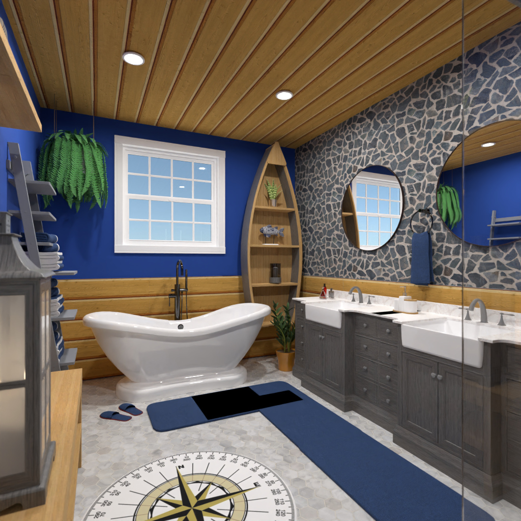 Nautical bathroom #3345848 by Editors Choice