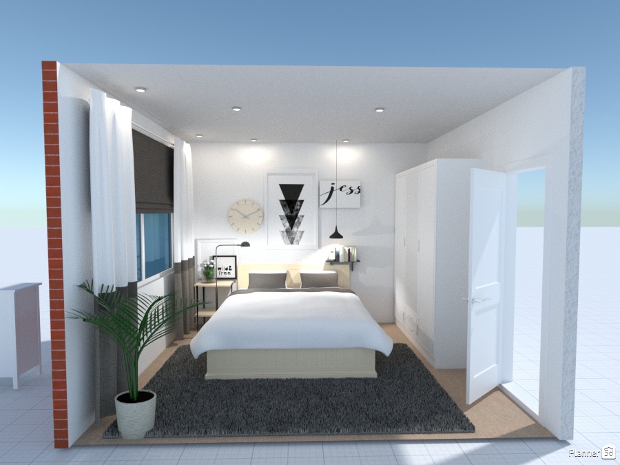 Scandinavian bedroom #1791301 by Katie Ngo