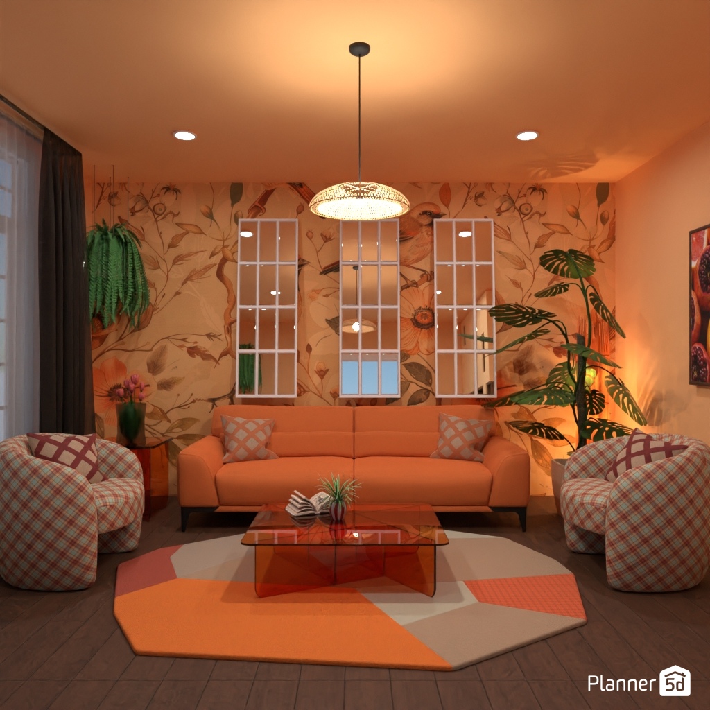 Sofá naranja #24646076 by Editors Choice