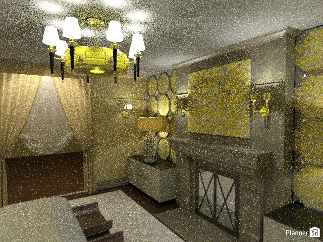 Спальня с зеркальным панно #66700 by Алиса в Зазеркалье