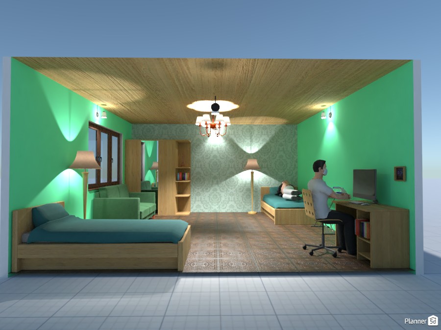 BEDROOM FOR 2 PERSONS #4177000 by ZIAFAT