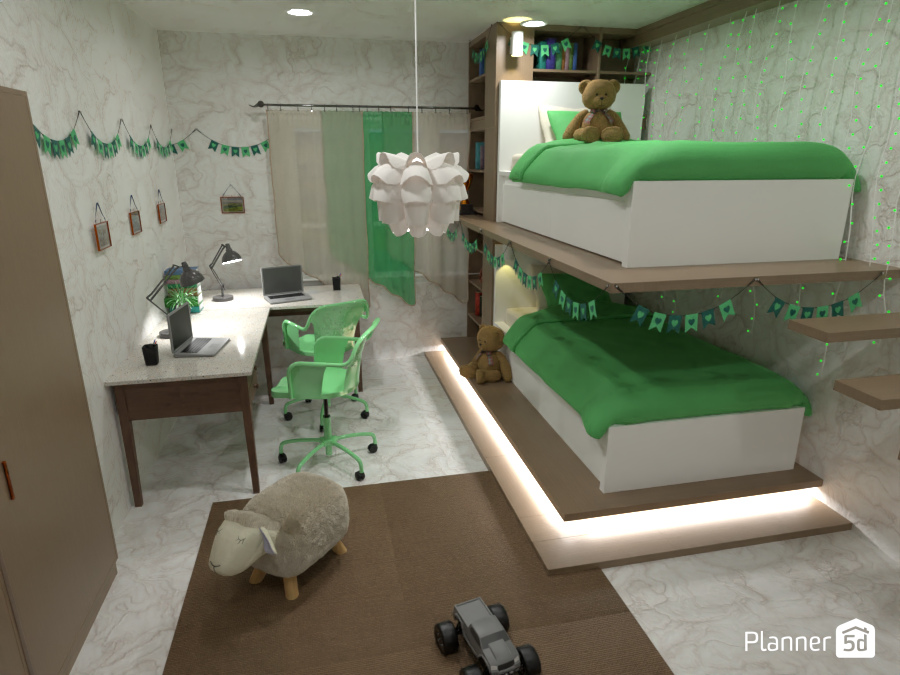 Batalla de diseño - Dormitorio infantil #19864896 by Enya