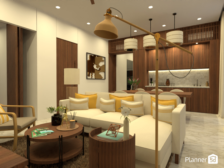 Living cum Dinning Area #14374747 by Aarshi Jaiswal