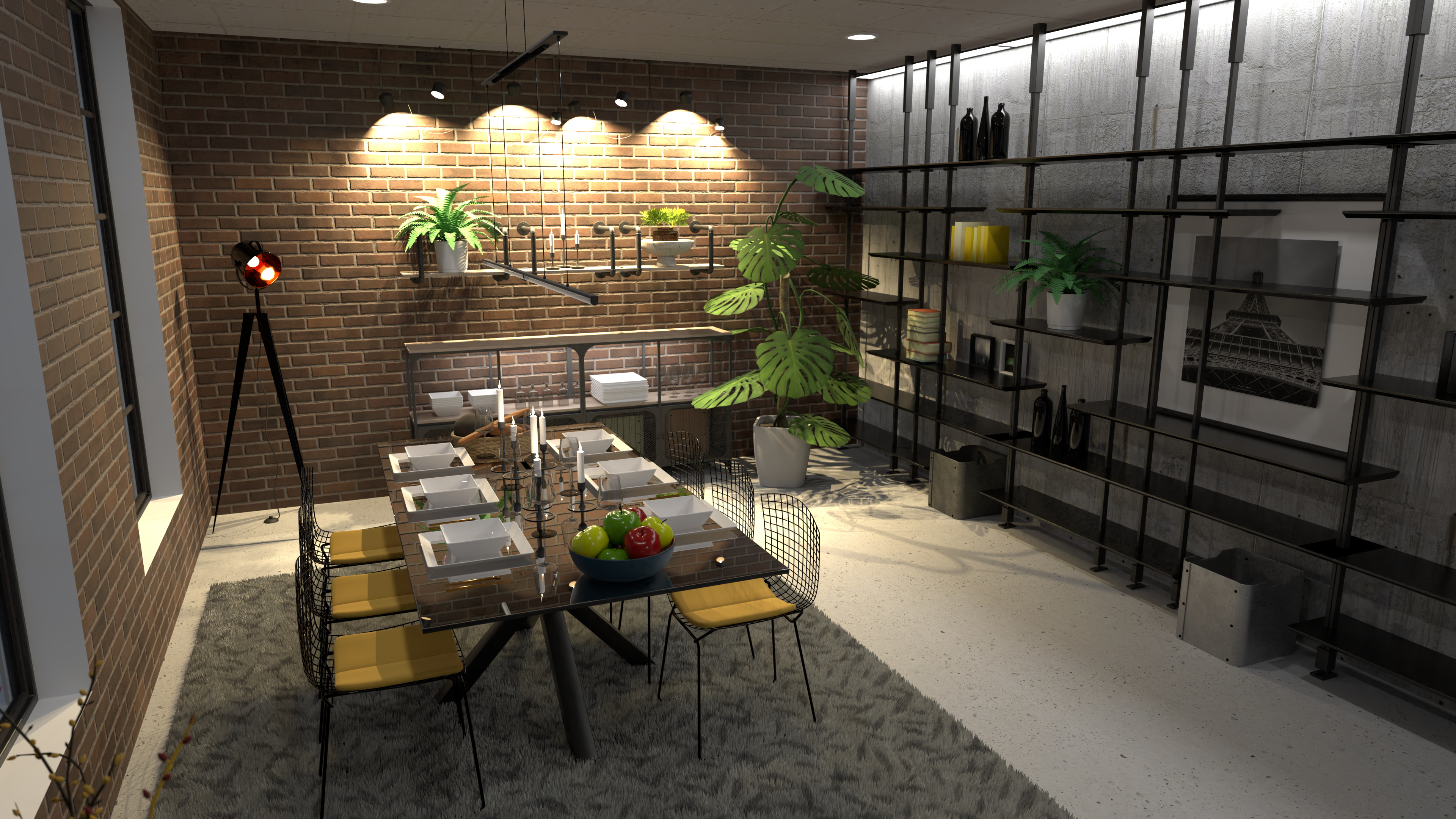 Industrial Dining Room: New Contest #12619191 by Moonface