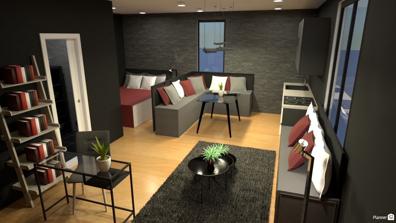 Interior de estudio pequeño. #3913519 Por Hall Pat