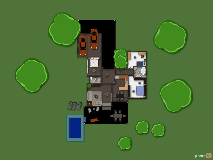 Kleines bungalow - PLANNER 5D there are no more in German language, sorry #2877272 by Siegfried Peter