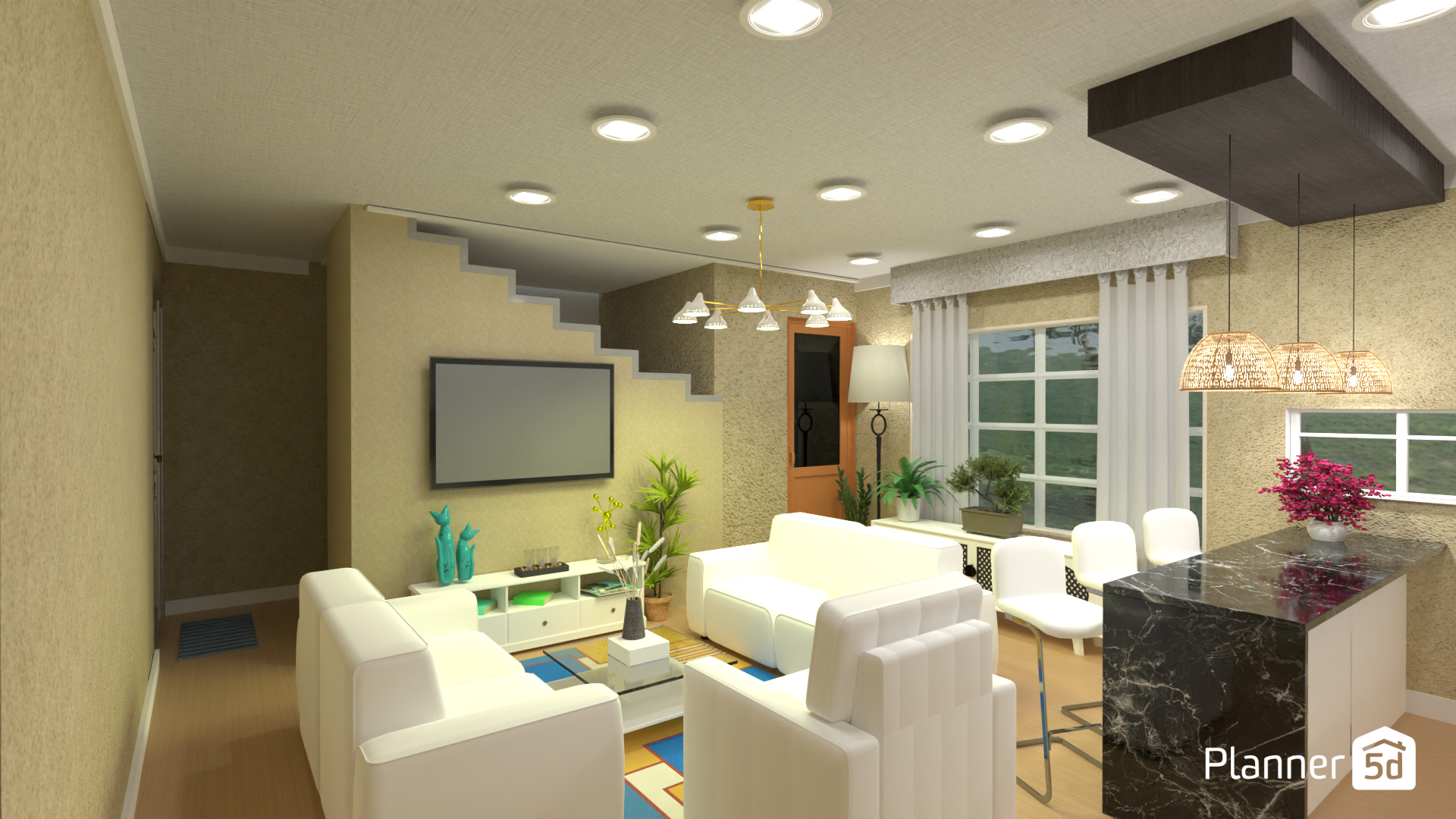 Sala en Piso1 #16063771 by Carturo