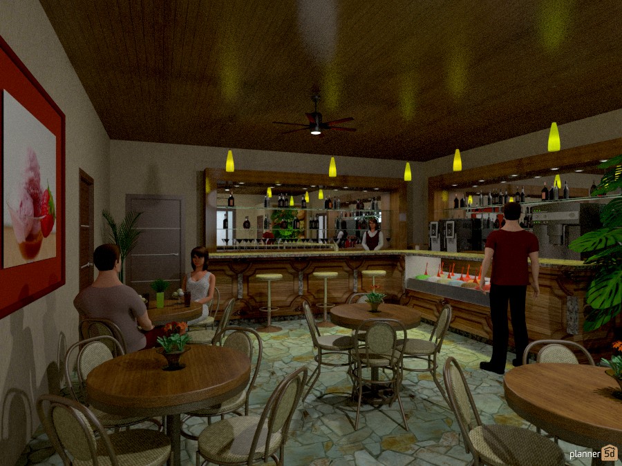 Gelateria nel mulino sul fiume #1032607 by Svetlana Baitchourina