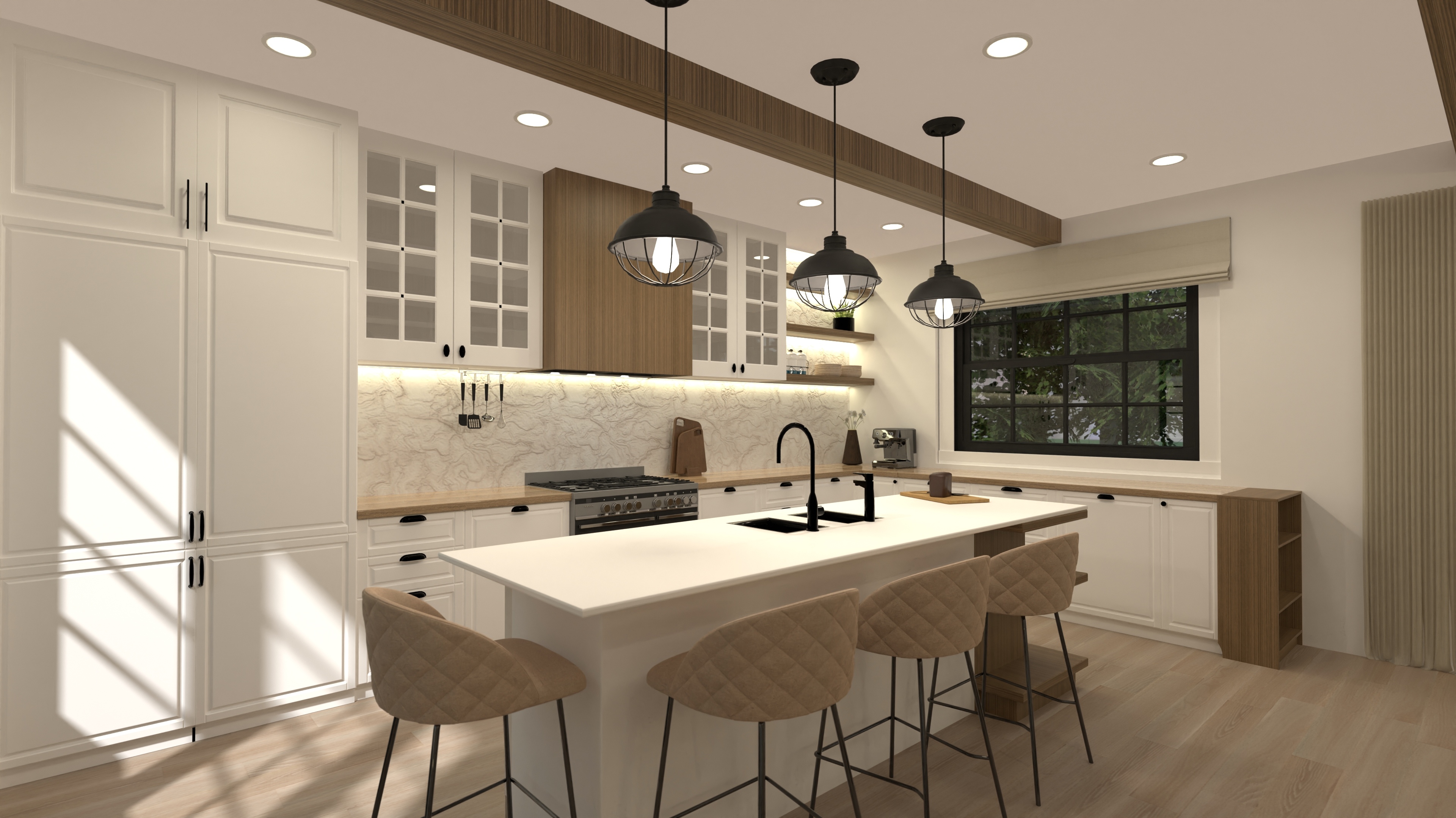 Kitchen and living #23430155 by i