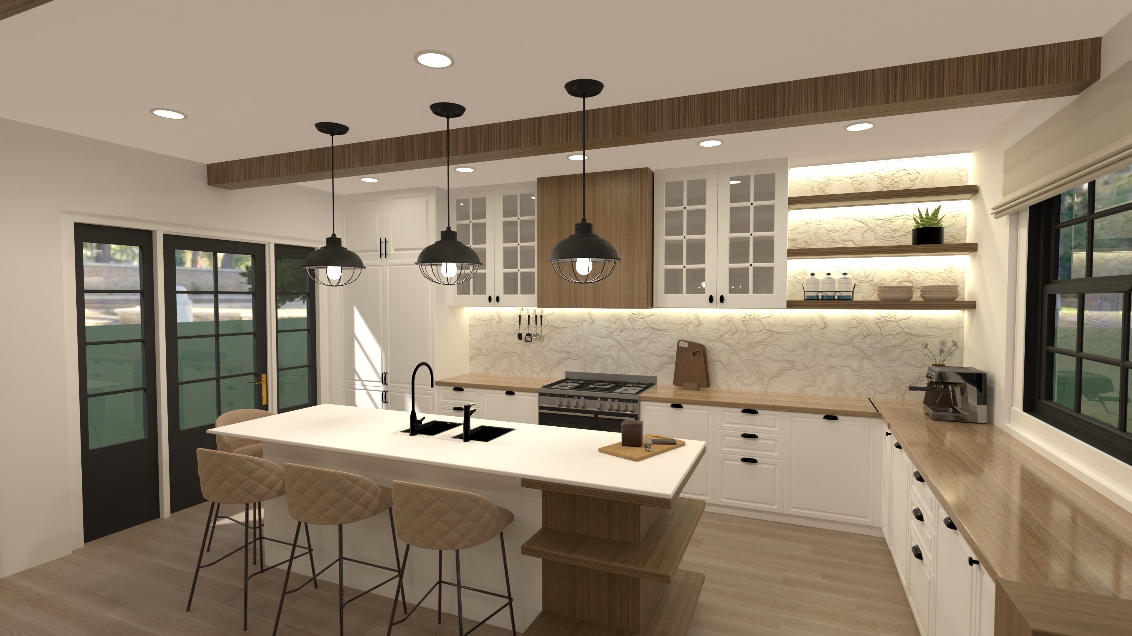 Kitchen and living #23430167 by i