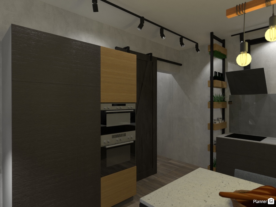 дизайн кухни-студии в стиле лофт #2756097 by Татьяна Максимова