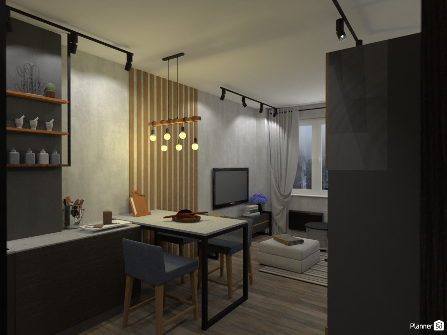 дизайн кухни в стиле лофт #2756082 by Татьяна Максимова