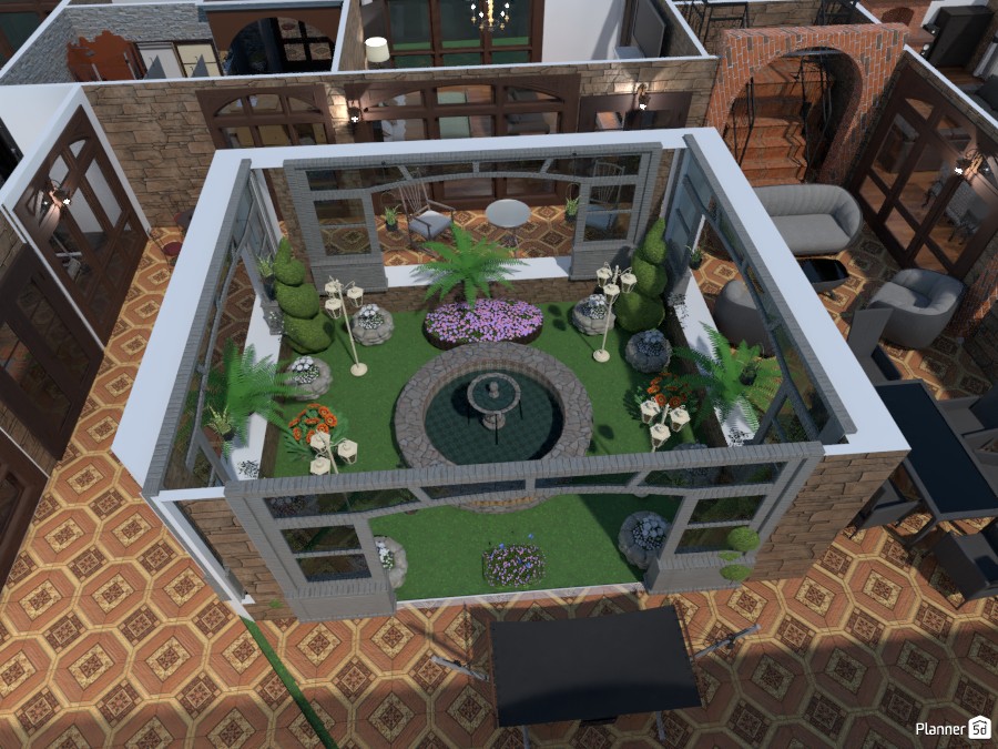 Jardín Interior Mexicano #4259030 by Stephanie Leon