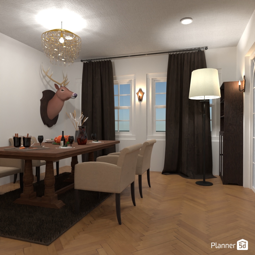 DB: Thanksgiving Day - room shell copy #23403207 by Editors Choice