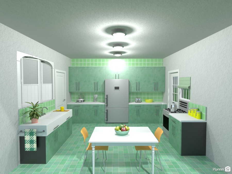 fun with green kitchen #1349182 by Joy Suiter