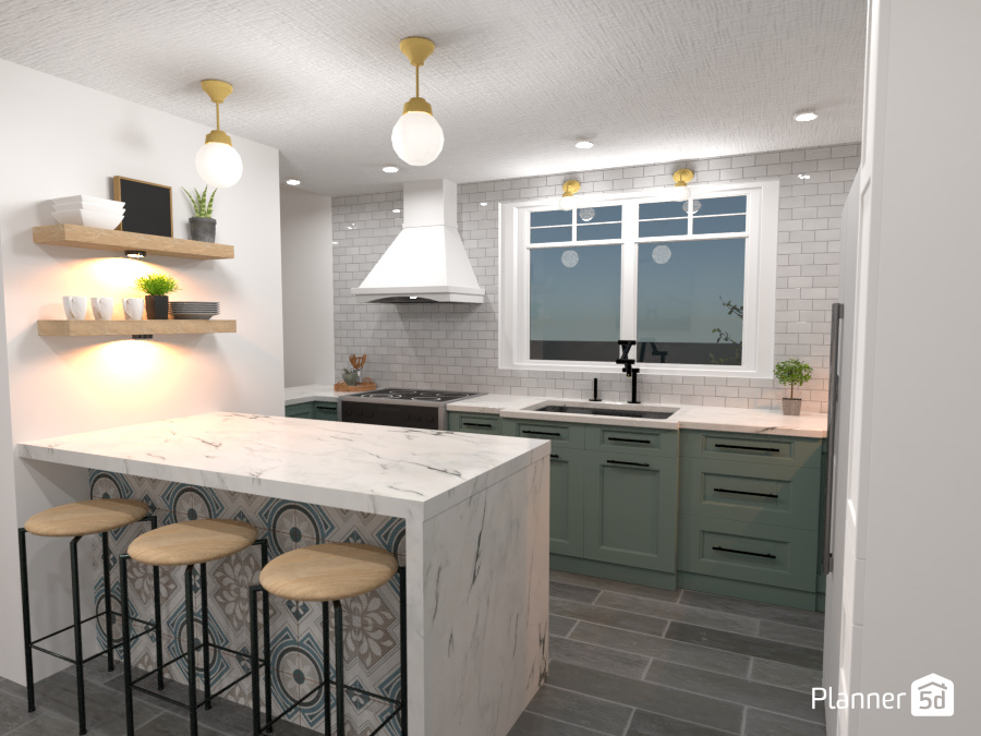 1915 Craftsman Home Kitchen Remodel #6223629 by Tricia Wright