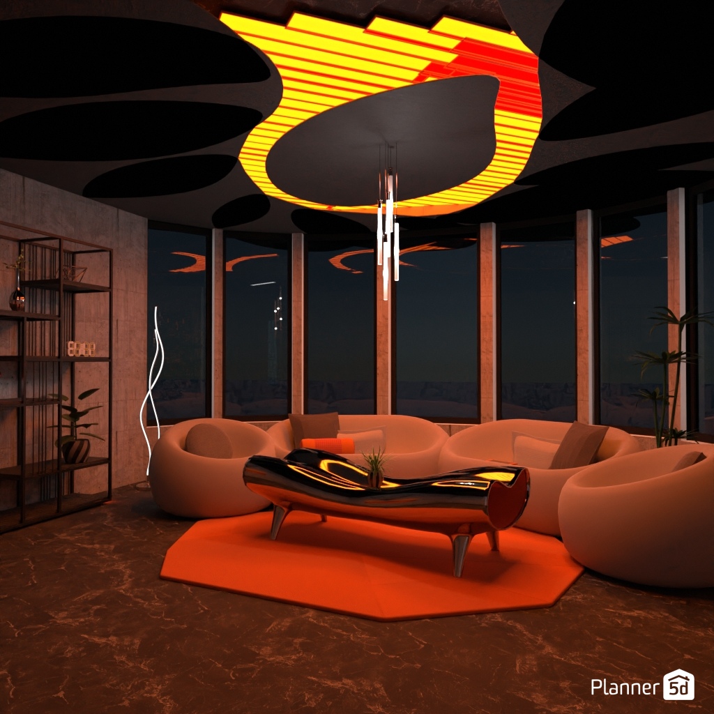 Futuristic Living Room #33796436 by Editors Choice