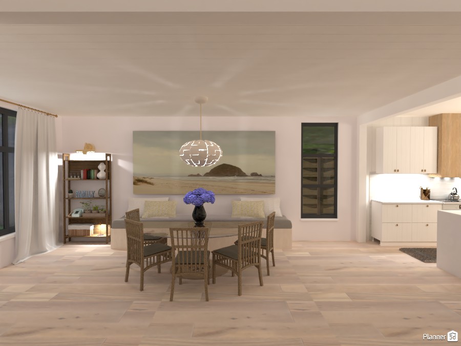 Scandinavian Beach House - Dining Room 4580487 by Isabel image