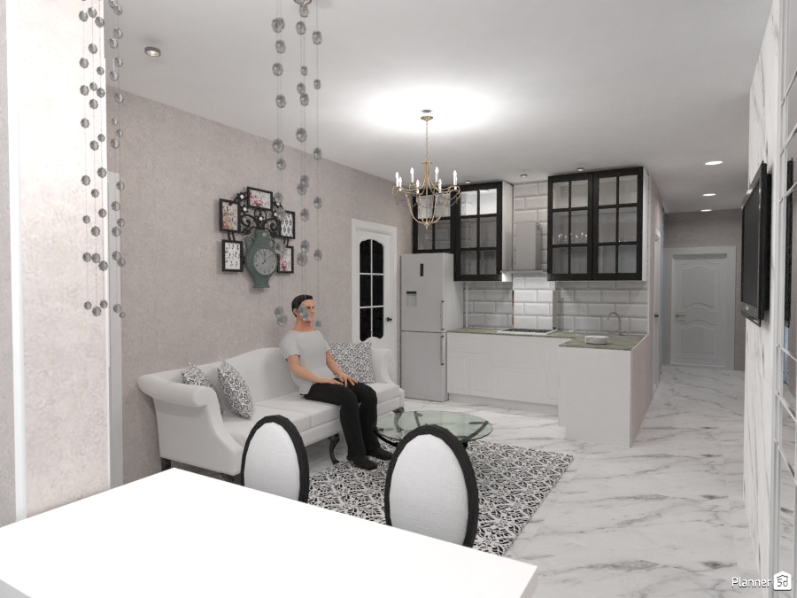 Кухня-гостиная арт-деко #2422636 by Ольга Строева