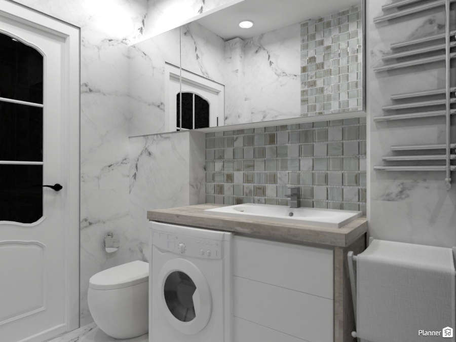 Дизайн совмещенного санузла #2424140 by Ольга Строева