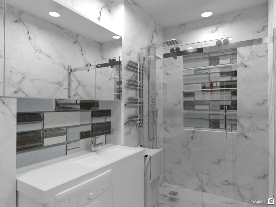 Дизайн совмещенного санузла #2424227 by Ольга Строева