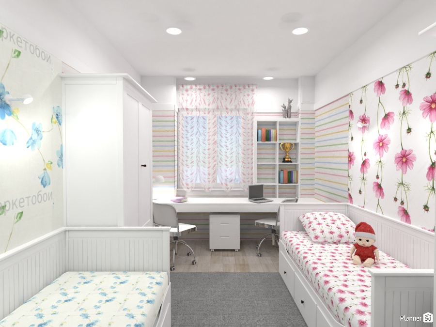 Детская для двух разнополых деток #2424526 by Ольга Строева