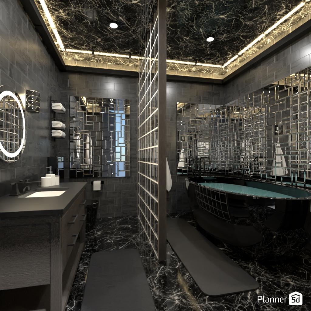 Dark Bathroom #17676935 by Editors Choice