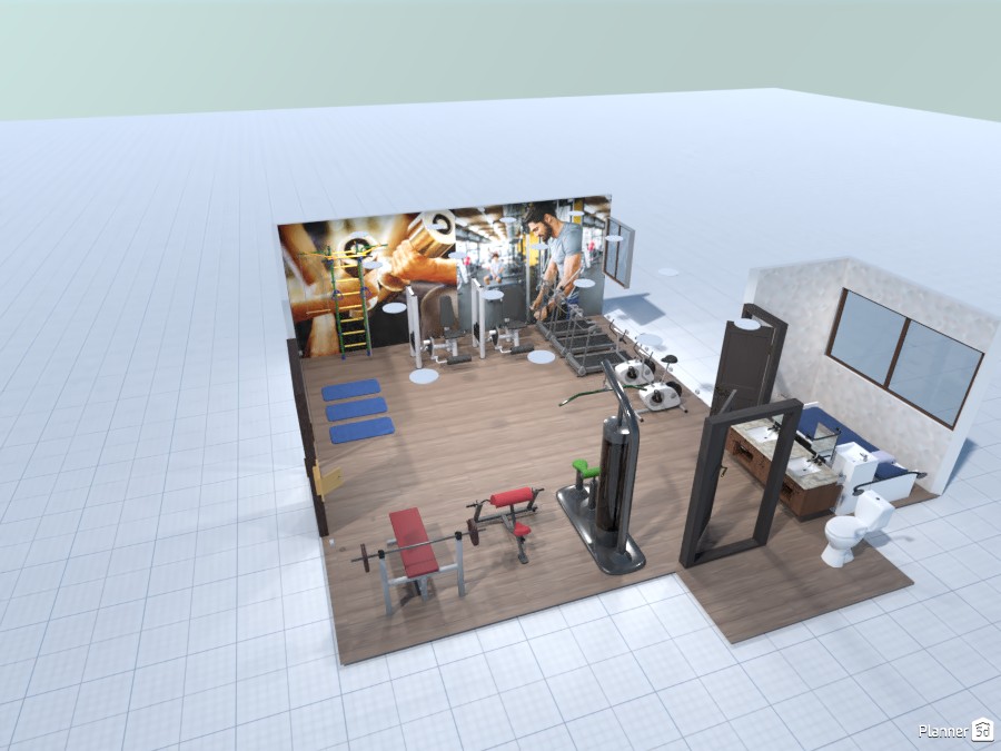 vista aerea 3d lado banheiro #3631784 by Marco Leme