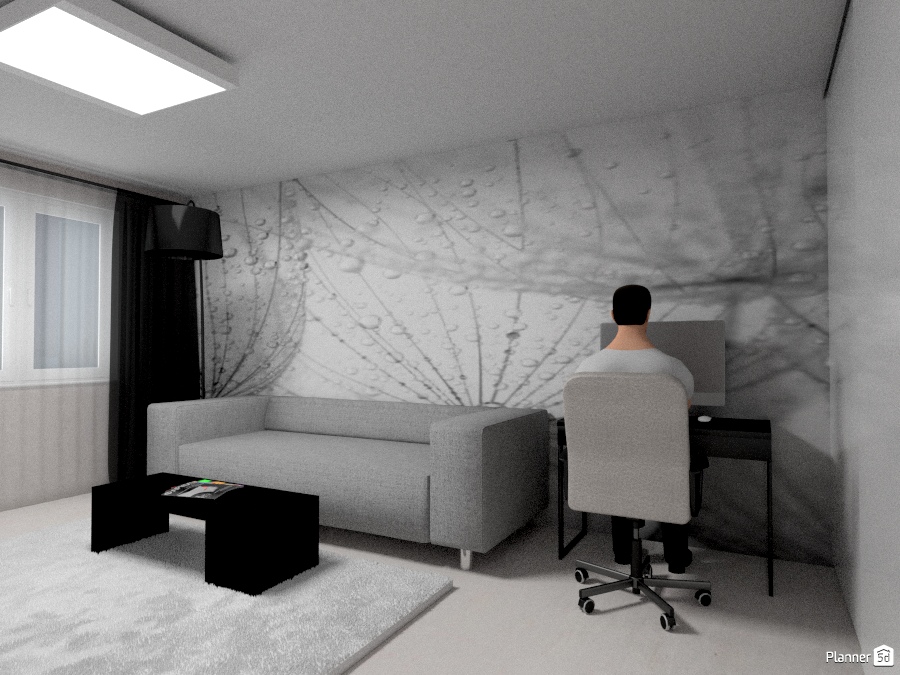 Серая гостиная. Минимализм #1284554 by Ольга Строева