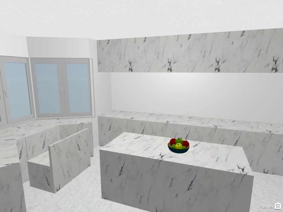 Living, Kitchen, dining. #85155 by Keki