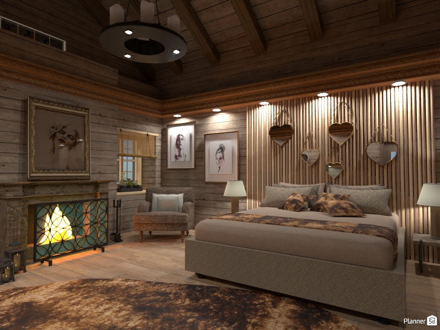 Bedroom in Montagna #3277148 by Moonface