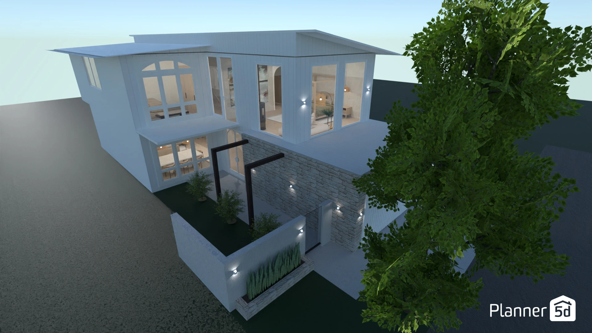 Mediterranean Coastal Double Storey Modern Home #3108040 by Will Dellaway | Delldesign Studio