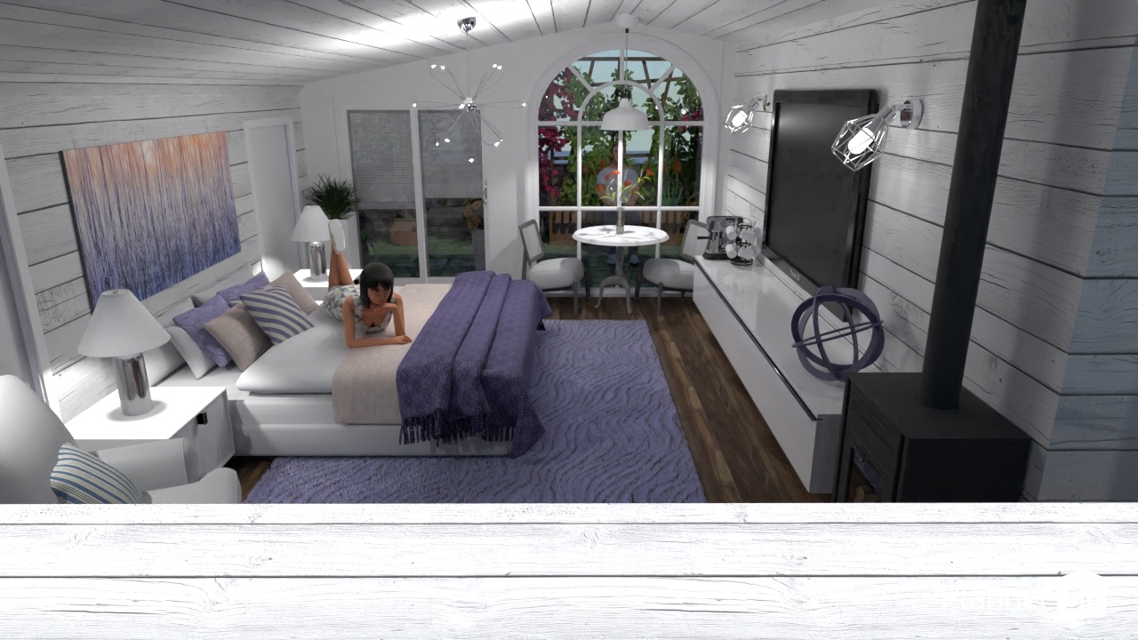 Attic Loft bedroom w/balcony #33028732 by Aldona