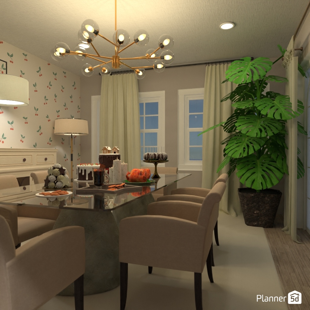 DB: Thanksgiving Day - room shell copy #23403435 by Editors Choice