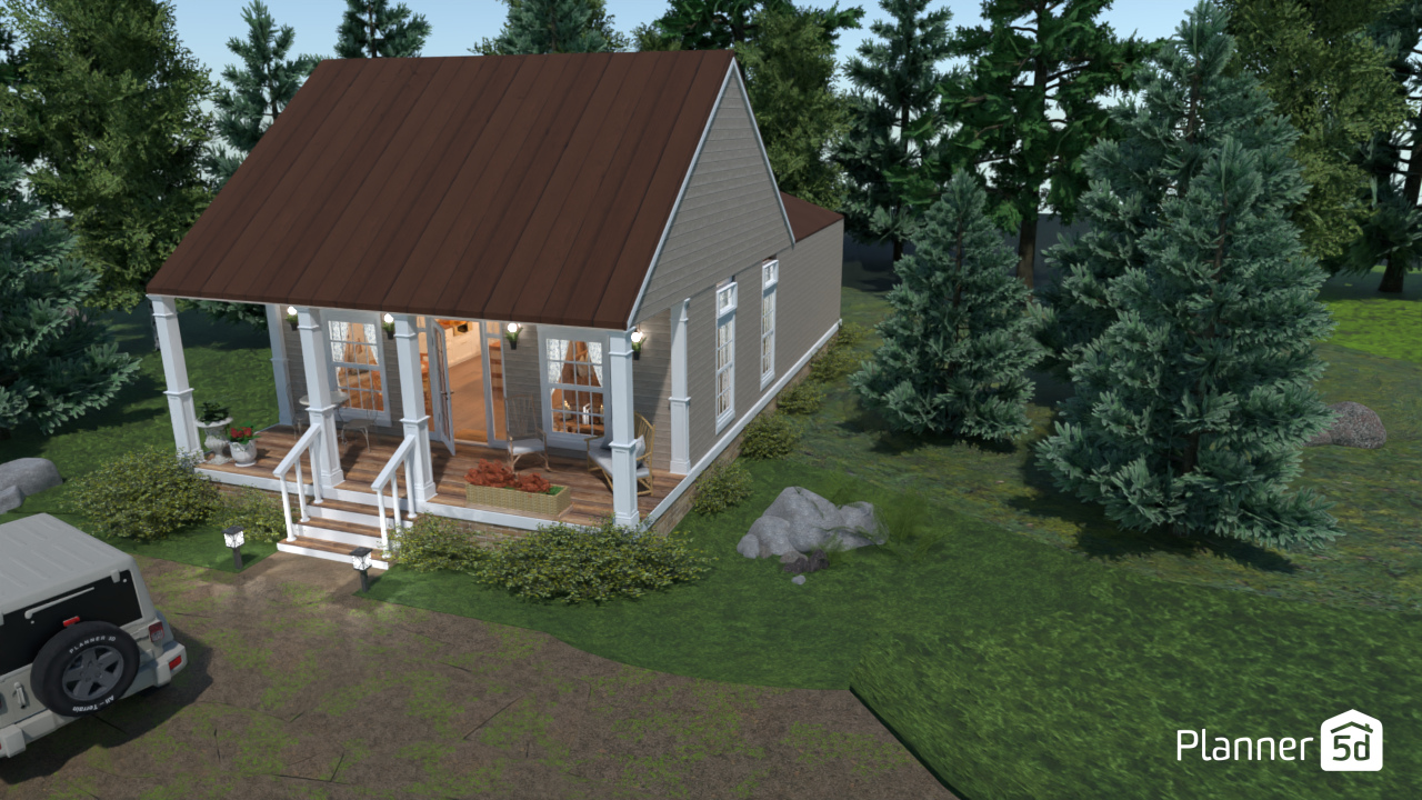 Chalet in the woods #7285378 by MDesigns