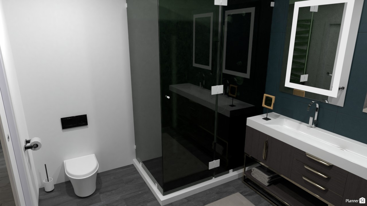 Hotel room blue&brown design #3544694 by KDESIGN