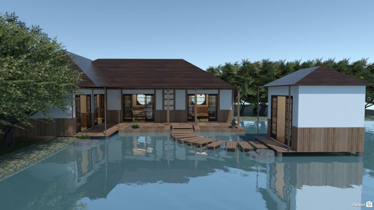 Casa estilo japonés. #3824042 Por Hall Pat
