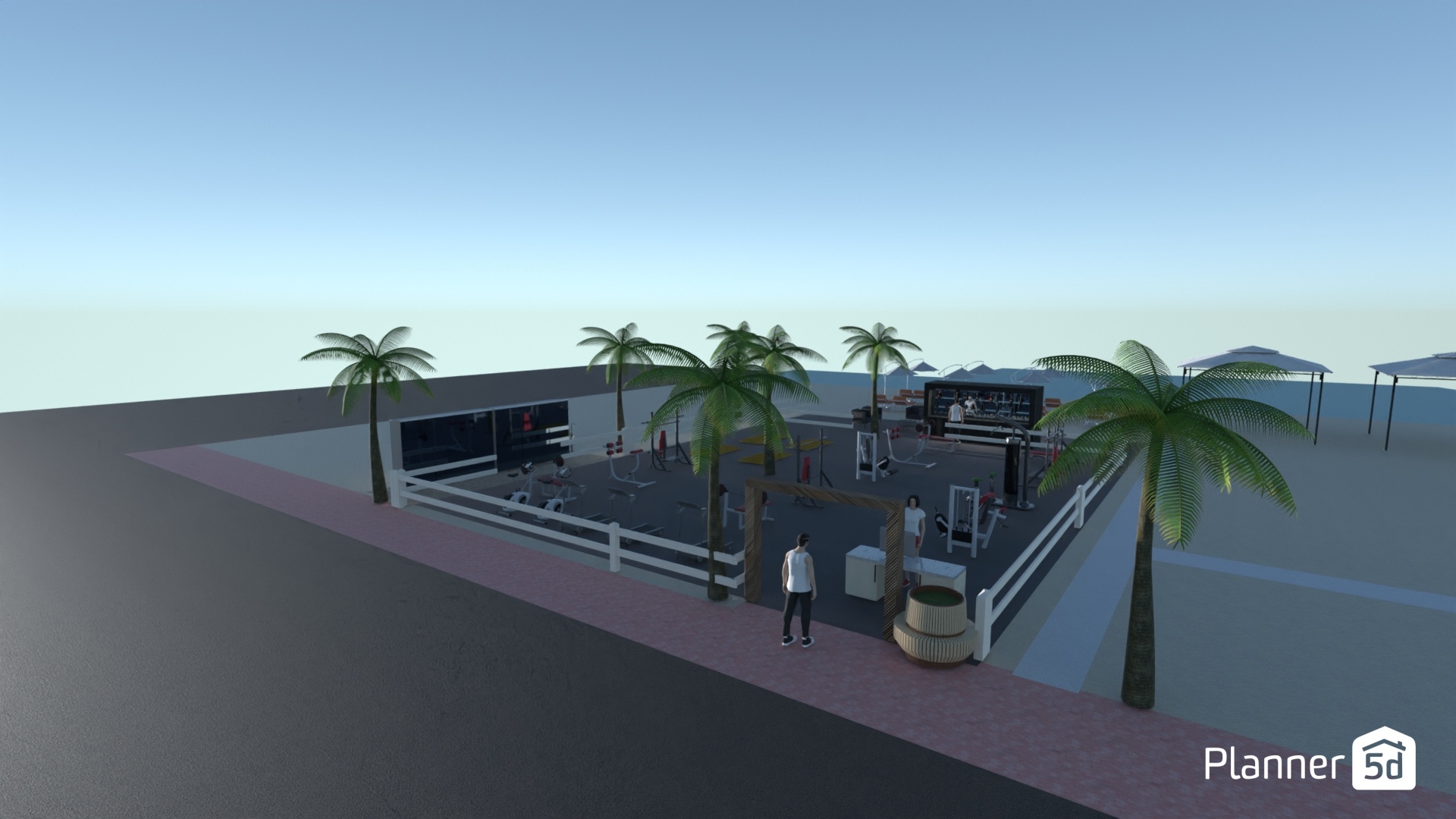 Palestra in spiaggia #24410992 by User 164476692