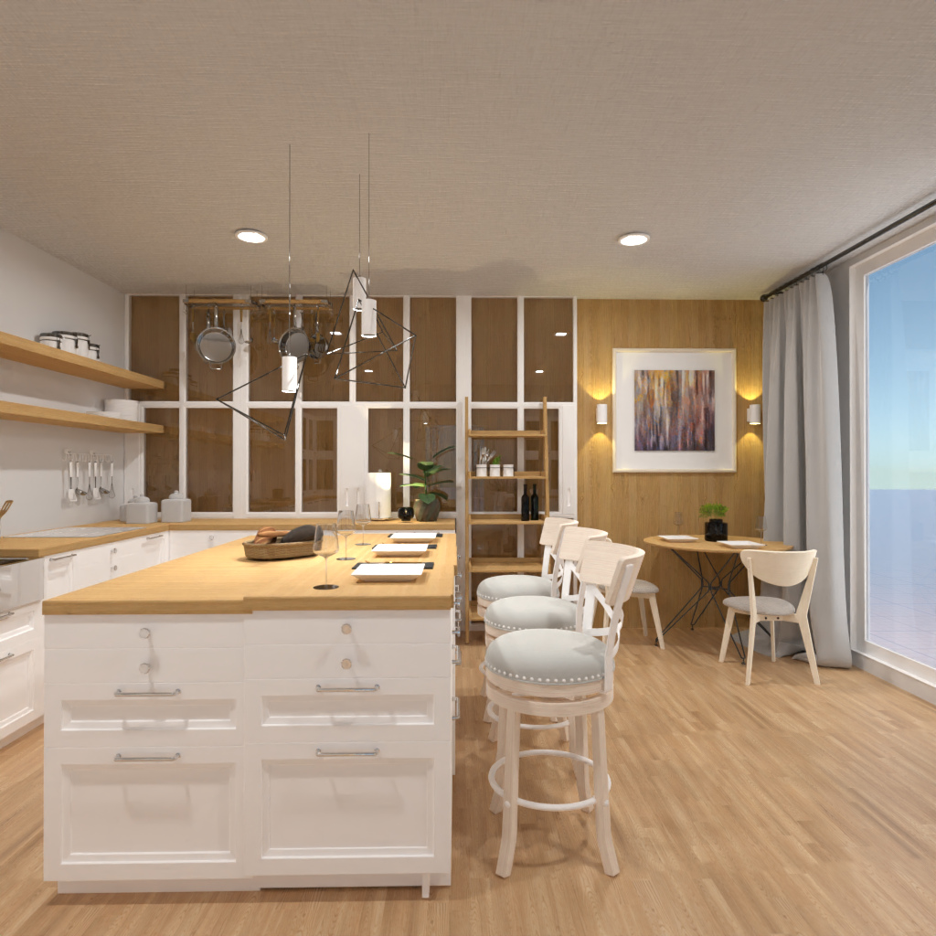 Brown and White Kitchen #11523104 by Editors Choice