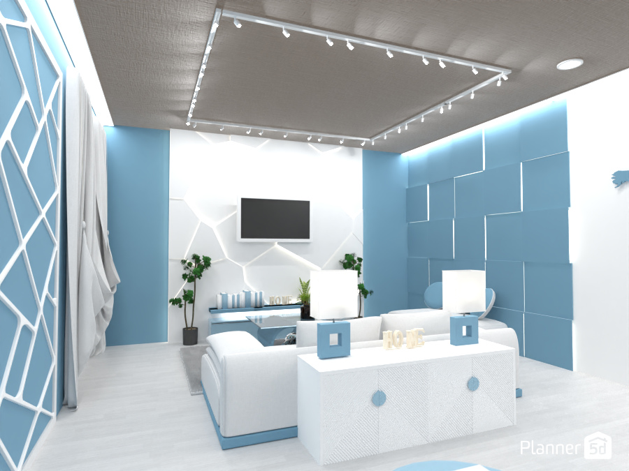Living room that focuses on lighting #14047535 by Huzaifah Al-Quraishi