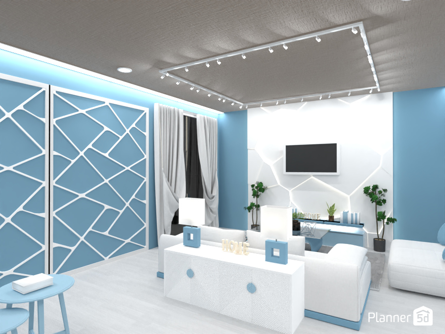 Living room that focuses on lighting #14047567 by Huzaifah Al-Quraishi