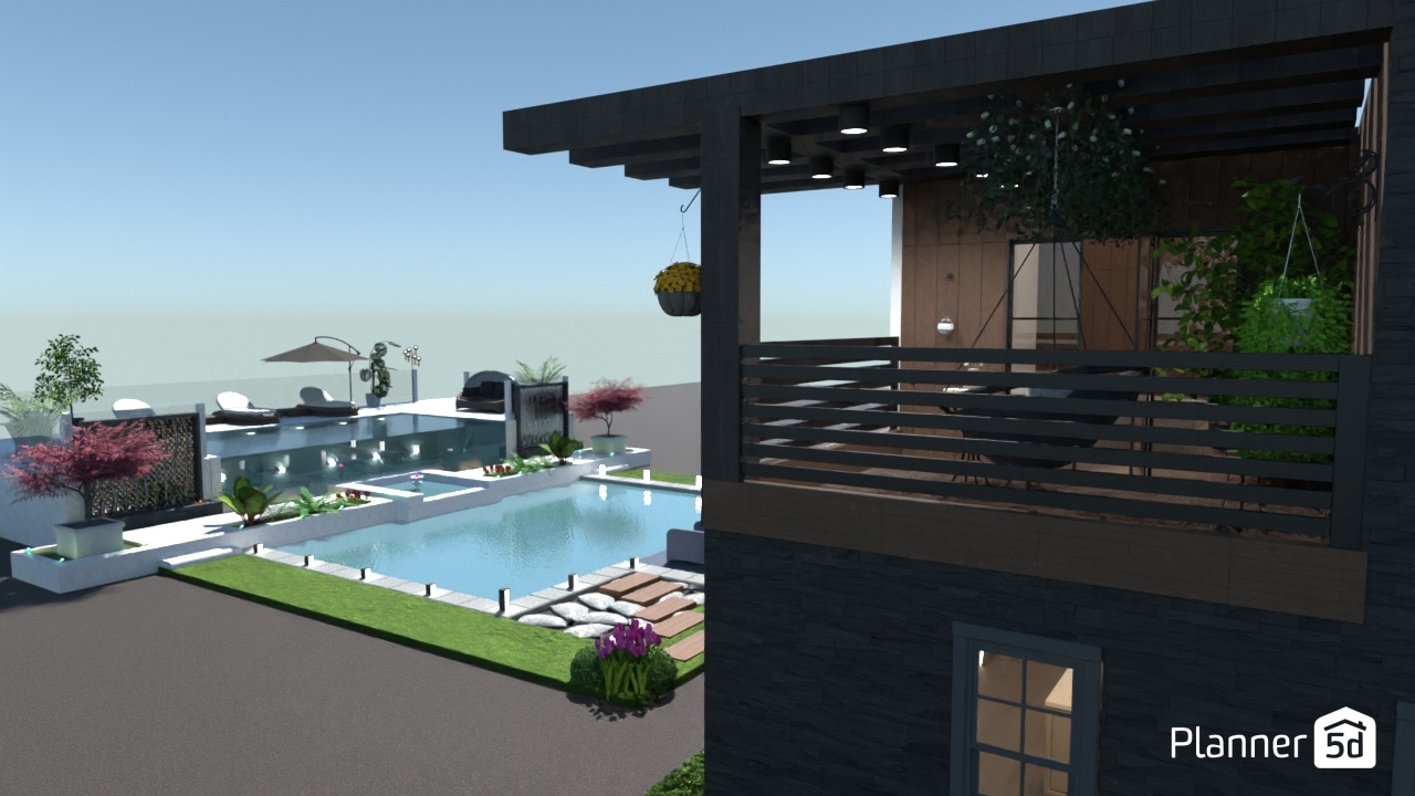 pool garden #23508238 by Soso