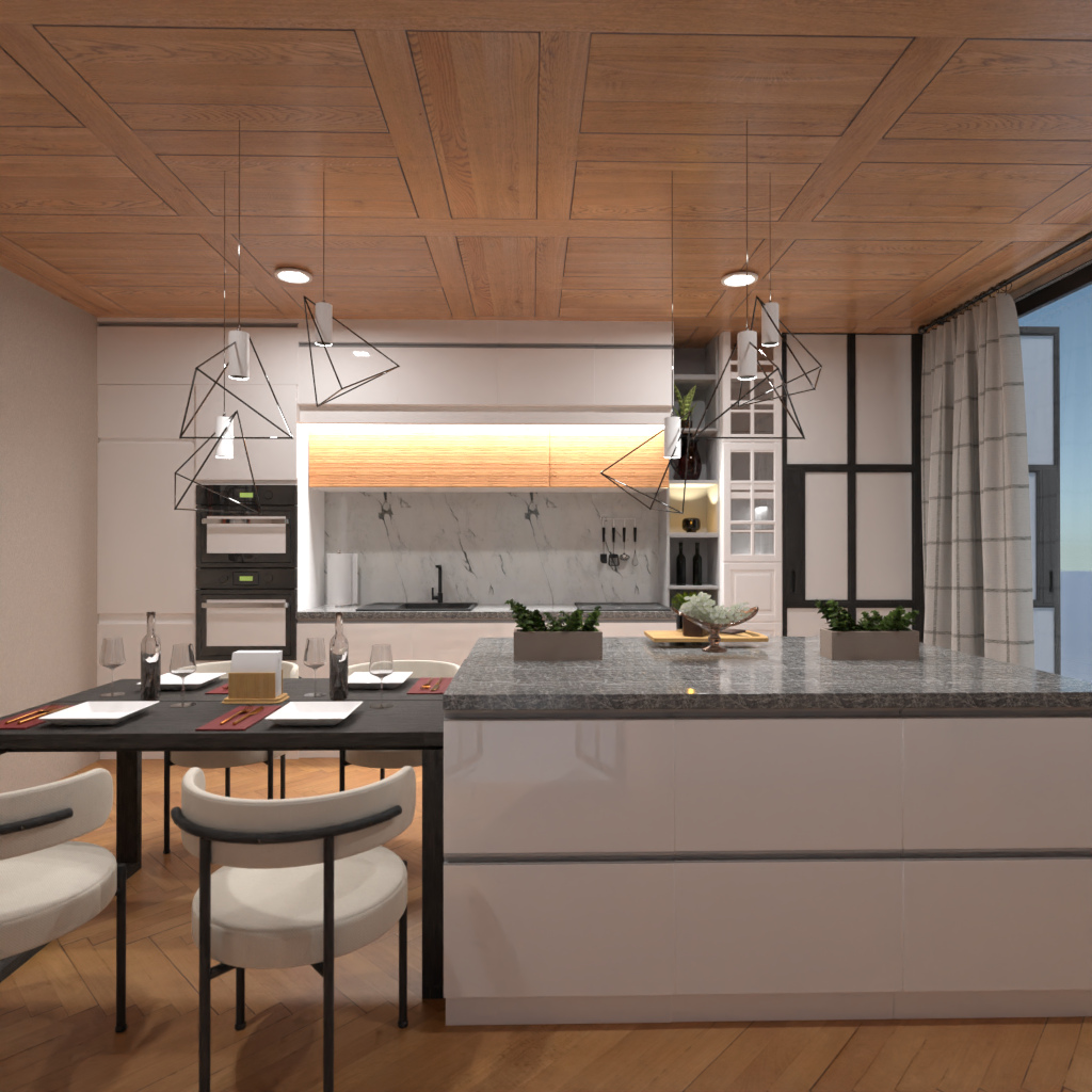 Brown and White Kitchen #11484688 by Editors Choice