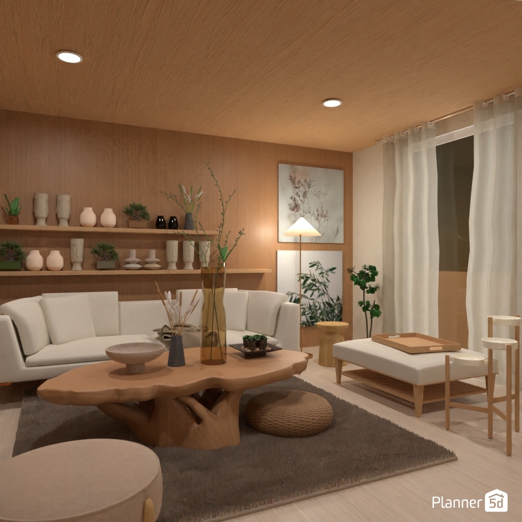 Japandi Living Room #25646252 by Editors Choice