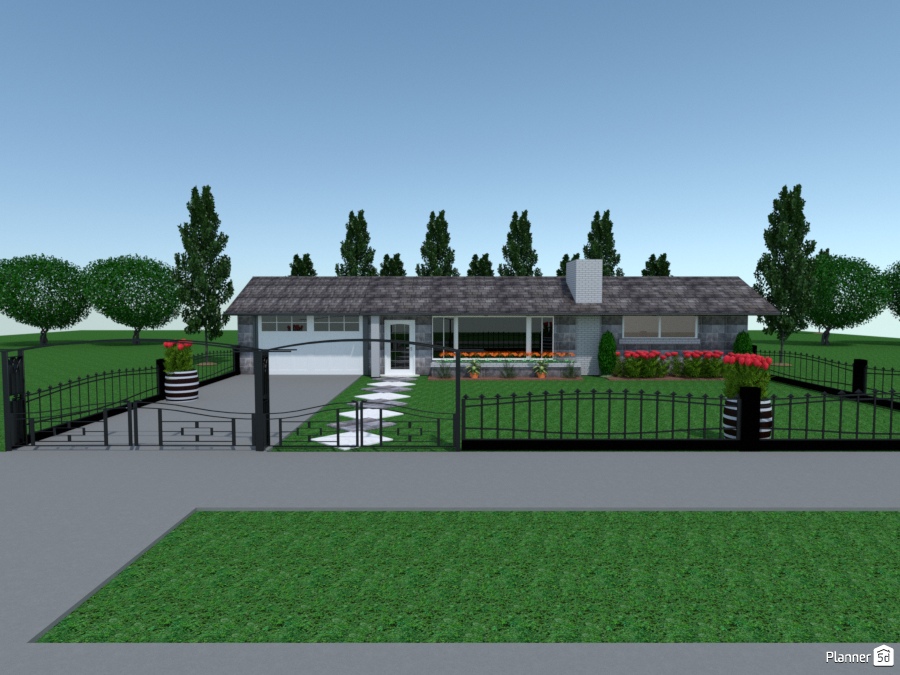 ranch style n iron gates #1859886 by Joy Suiter