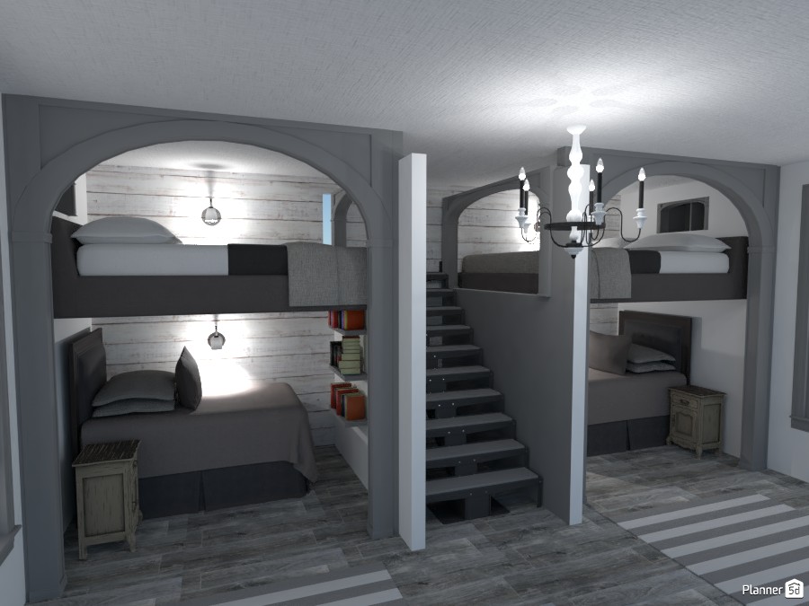 Four Bunk Paridise #3407323 by Eat, Sleep, Design