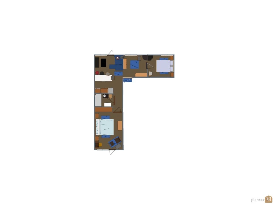 small, 52 sq. m. 2-bedroom apartment #2933032 by Bakari Baratashvili