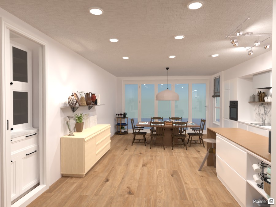 Contemporary Dining Room #4747373 by Isabel