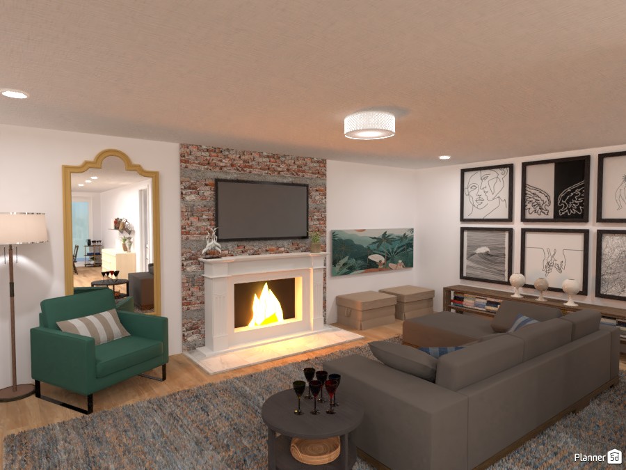 Contemporary Living Room #4747790 by Isabel